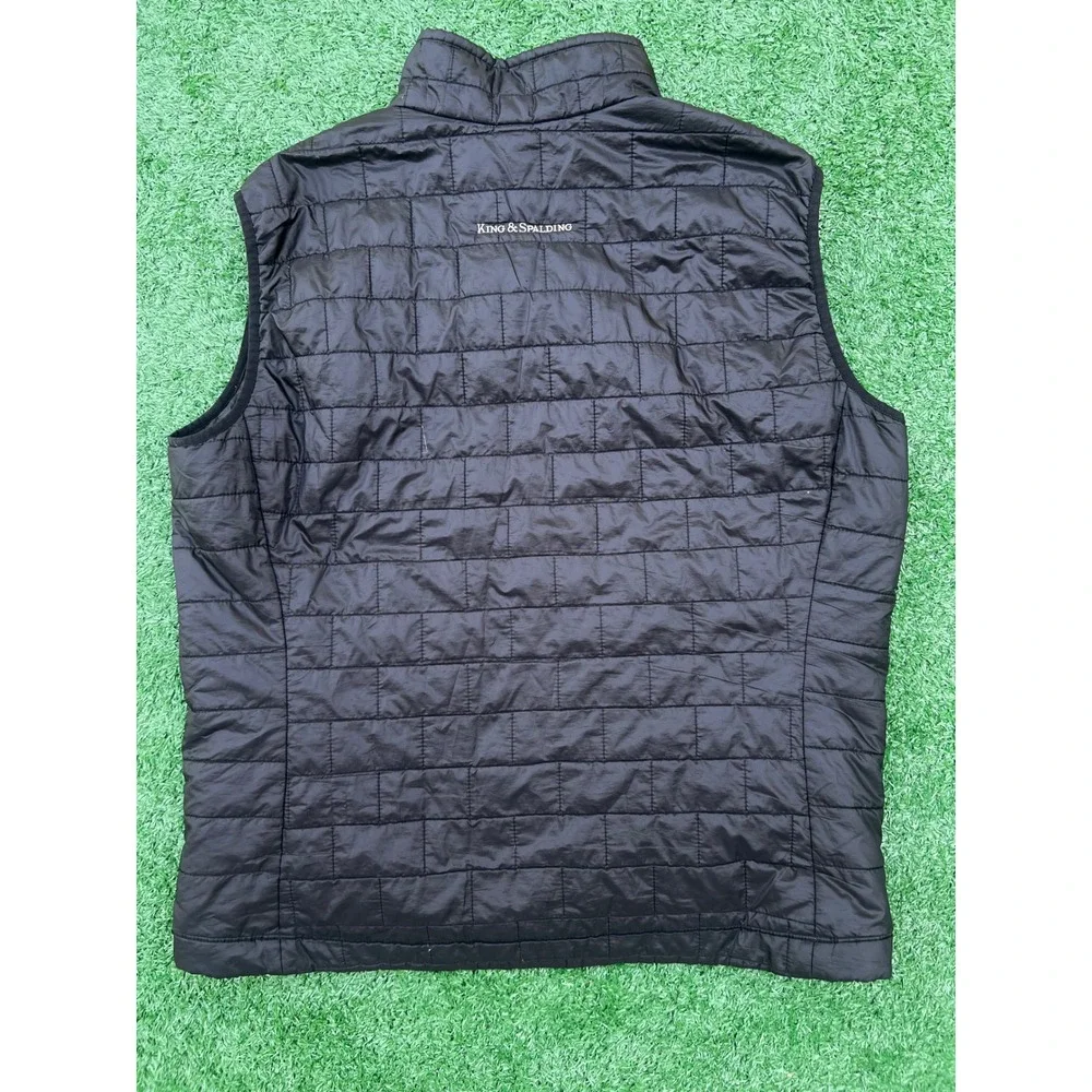 Patagonia Mens Nano Puff Vest XL Black King & Spalding K&S Corporate Logo Puffer